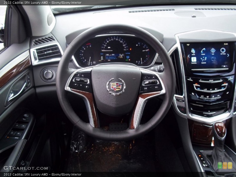 Ebony/Ebony Interior Steering Wheel for the 2013 Cadillac SRX Luxury AWD #72328495