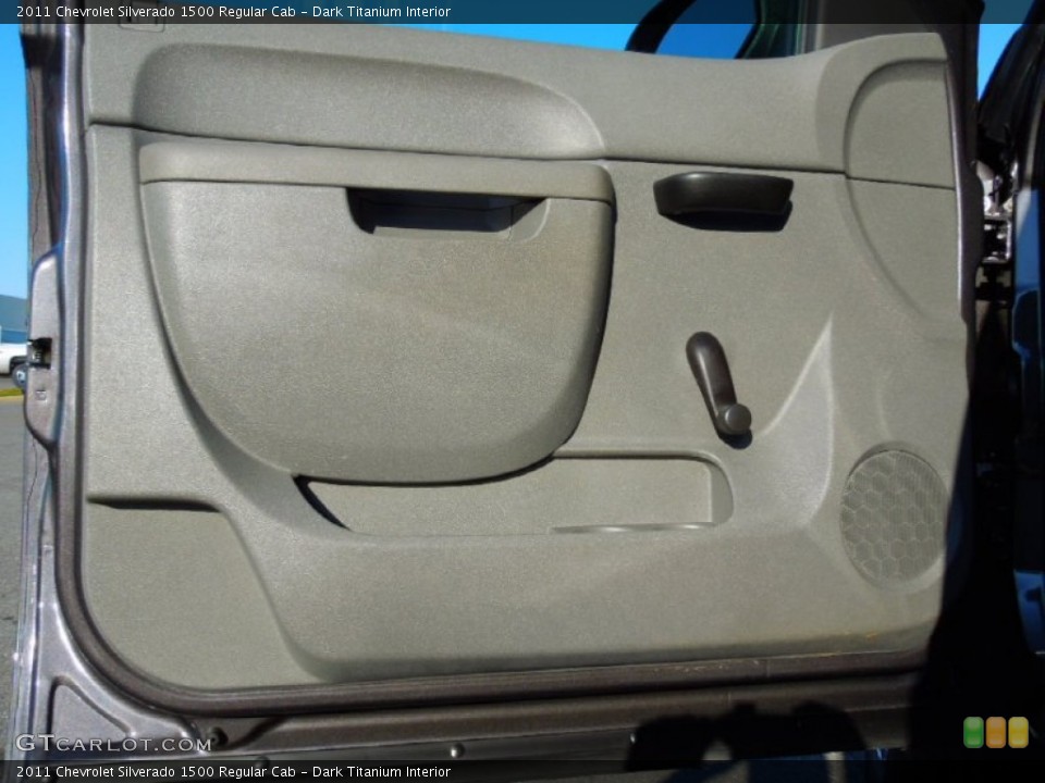 Dark Titanium Interior Door Panel for the 2011 Chevrolet Silverado 1500 Regular Cab #72328758