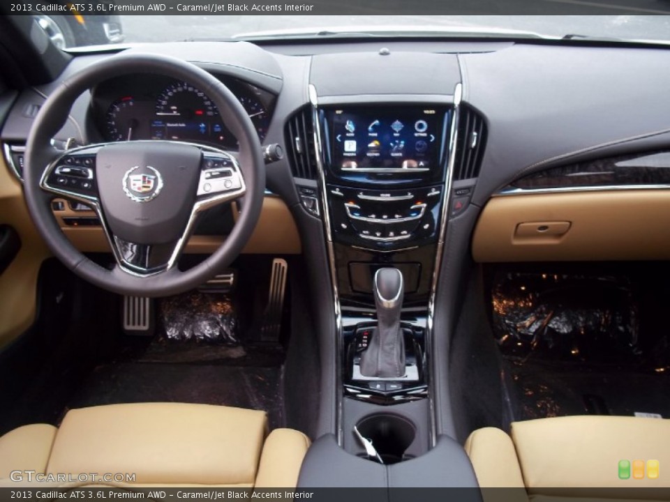 Caramel/Jet Black Accents Interior Dashboard for the 2013 Cadillac ATS 3.6L Premium AWD #72328784