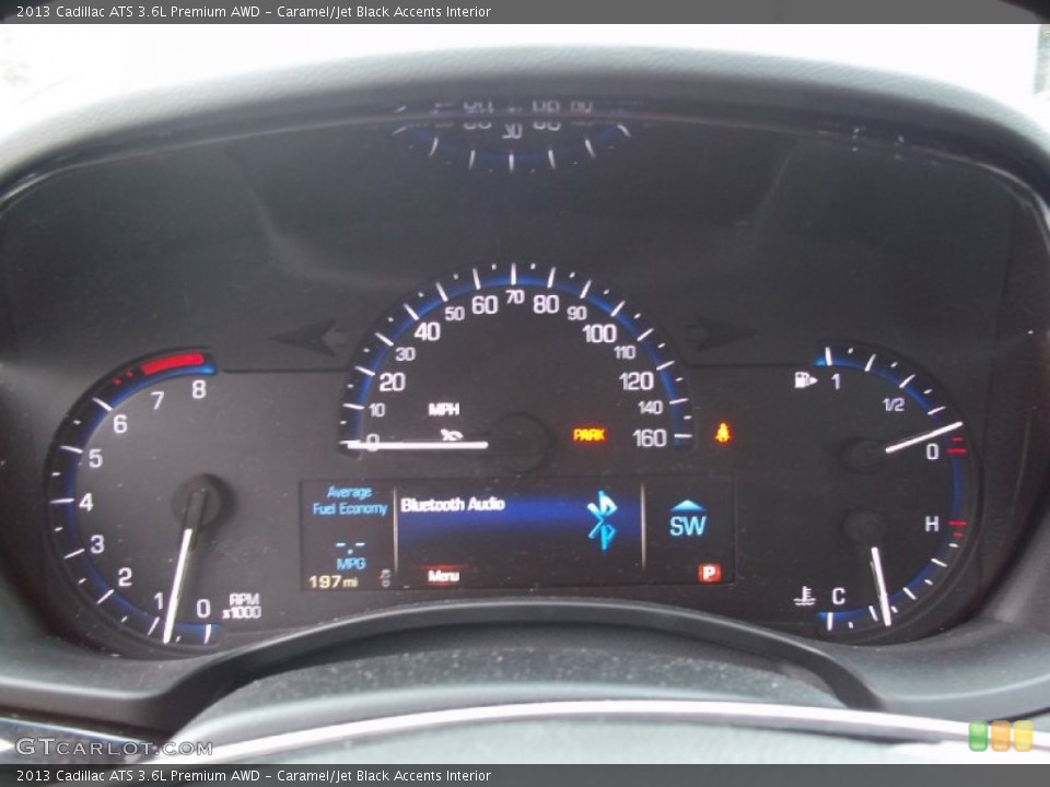 Caramel/Jet Black Accents Interior Gauges for the 2013 Cadillac ATS 3.6L Premium AWD #72328892