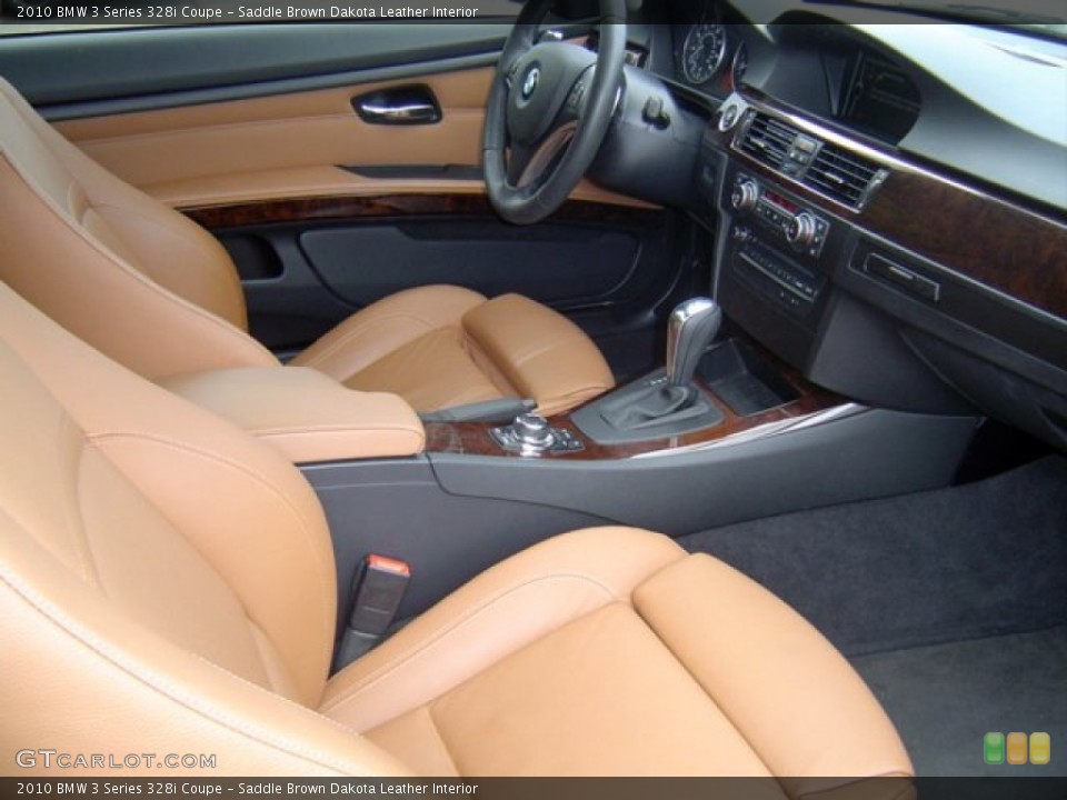 Saddle Brown Dakota Leather Interior Photo for the 2010 BMW 3 Series 328i Coupe #72328920