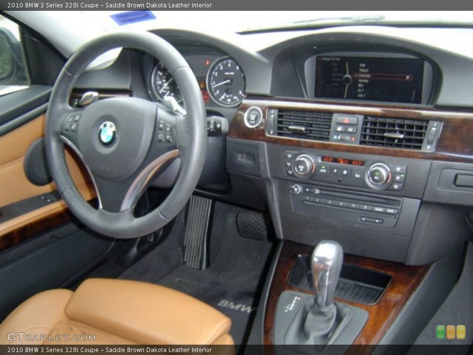Saddle Brown Dakota Leather Interior Dashboard for the 2010 BMW 3 Series 328i Coupe #72328937