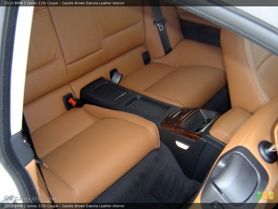 Saddle Brown Dakota Leather Interior Rear Seat for the 2010 BMW 3 Series 328i Coupe #72328955