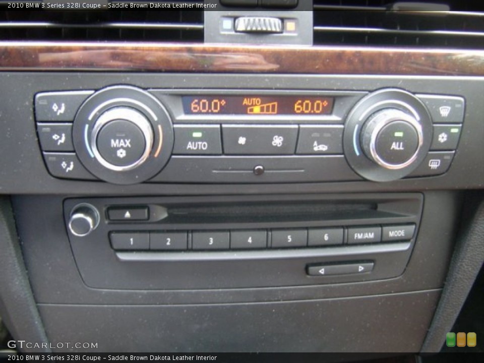 Saddle Brown Dakota Leather Interior Controls for the 2010 BMW 3 Series 328i Coupe #72328973