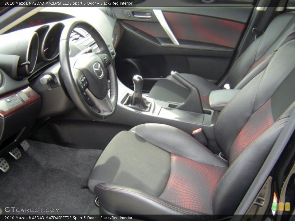 Black/Red Interior Photo for the 2010 Mazda MAZDA3 MAZDASPEED3 Sport 5 Door #72329144