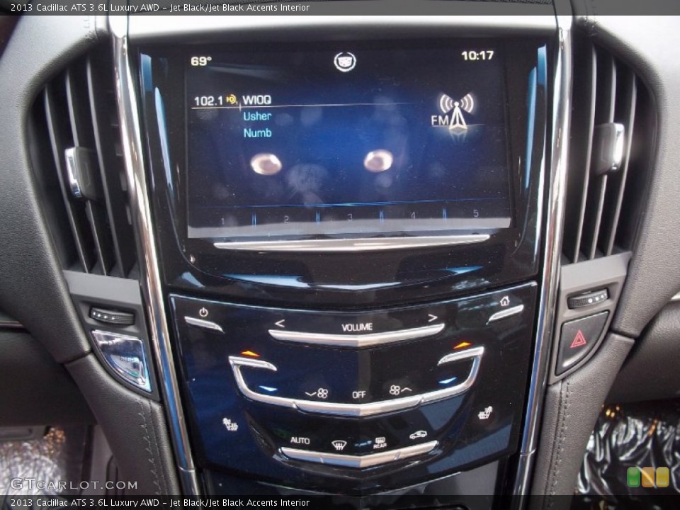 Jet Black/Jet Black Accents Interior Controls for the 2013 Cadillac ATS 3.6L Luxury AWD #72329172