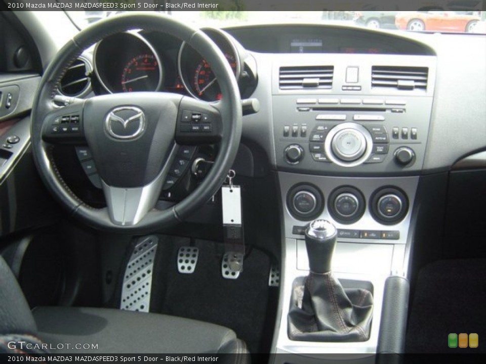 Black/Red Interior Dashboard for the 2010 Mazda MAZDA3 MAZDASPEED3 Sport 5 Door #72329180