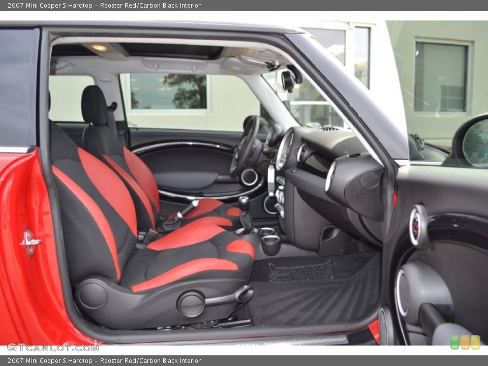 Rooster Red/Carbon Black Interior Photo for the 2007 Mini Cooper S Hardtop #72330119