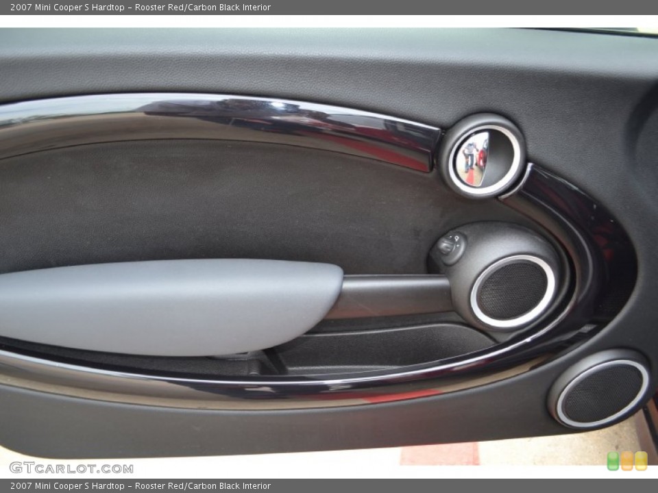 Rooster Red/Carbon Black Interior Door Panel for the 2007 Mini Cooper S Hardtop #72330179
