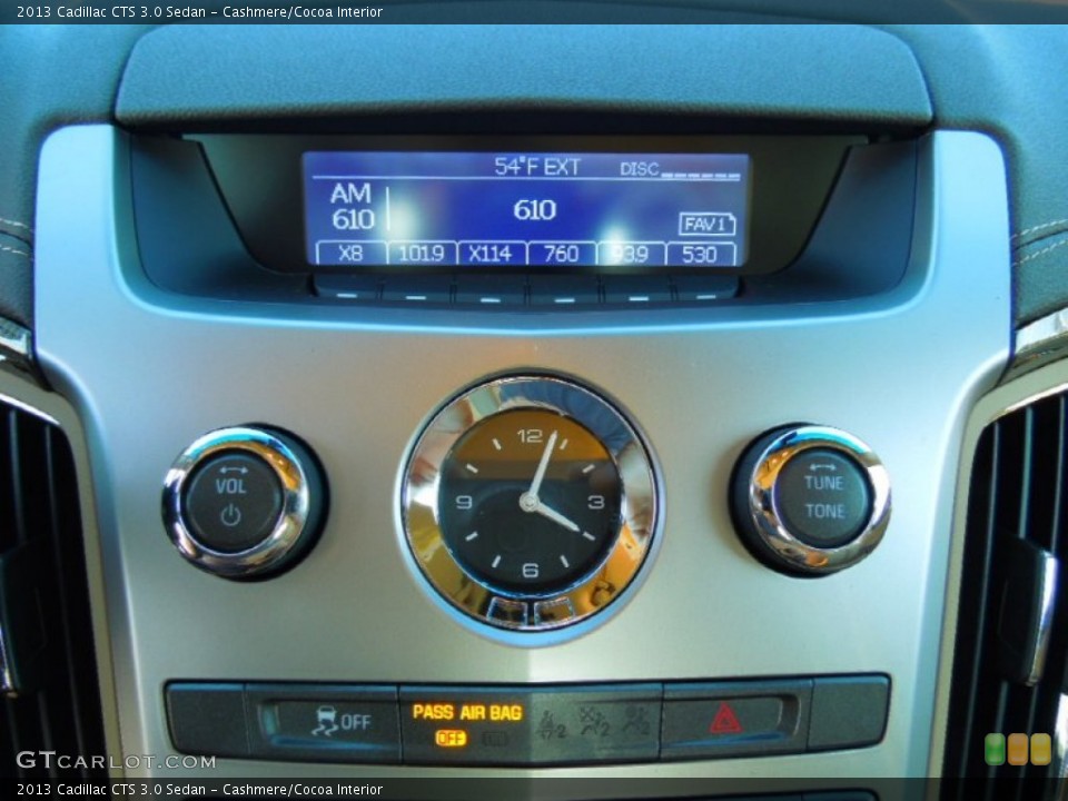 Cashmere/Cocoa Interior Controls for the 2013 Cadillac CTS 3.0 Sedan #72330269