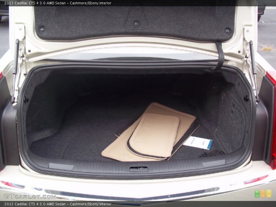 Cashmere/Ebony Interior Trunk for the 2013 Cadillac CTS 4 3.0 AWD Sedan #72330401