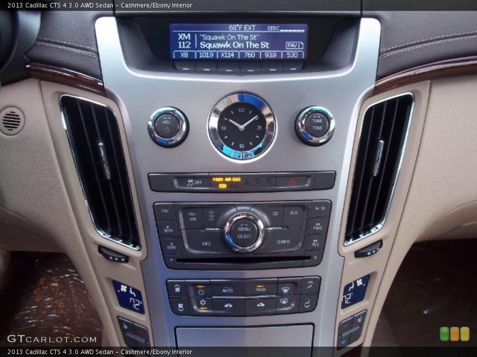 Cashmere/Ebony Interior Controls for the 2013 Cadillac CTS 4 3.0 AWD Sedan #72330458