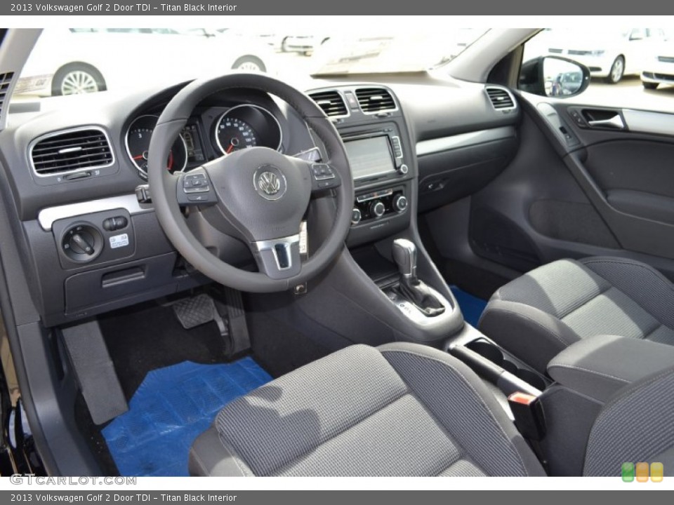 Titan Black Interior Prime Interior for the 2013 Volkswagen Golf 2 Door TDI #72331658