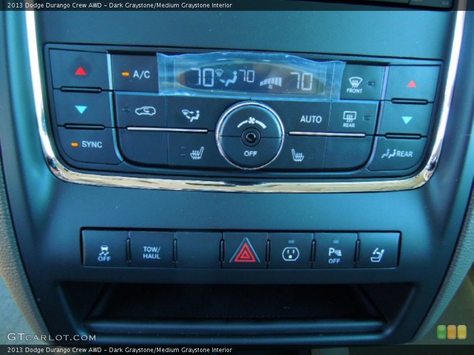 Dark Graystone/Medium Graystone Interior Controls for the 2013 Dodge Durango Crew AWD #72331787