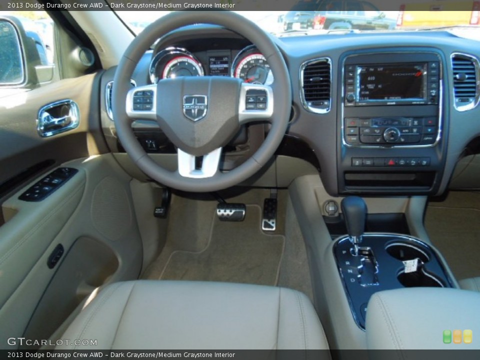 Dark Graystone/Medium Graystone Interior Dashboard for the 2013 Dodge Durango Crew AWD #72331883