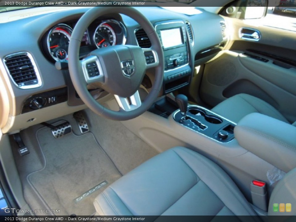 Dark Graystone/Medium Graystone Interior Prime Interior for the 2013 Dodge Durango Crew AWD #72332060