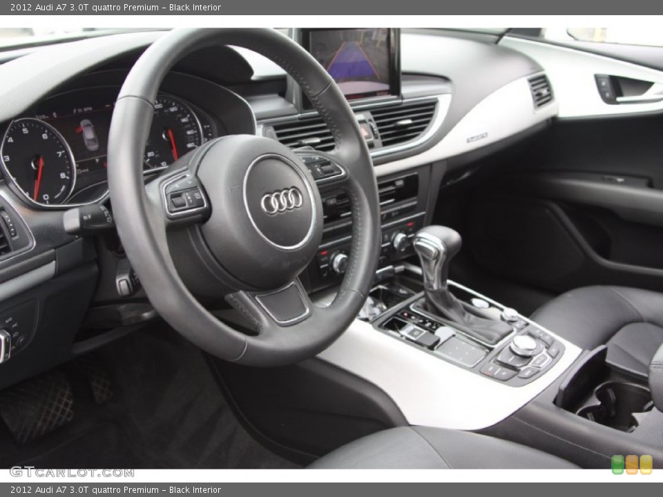 Black Interior Dashboard for the 2012 Audi A7 3.0T quattro Premium #72332680