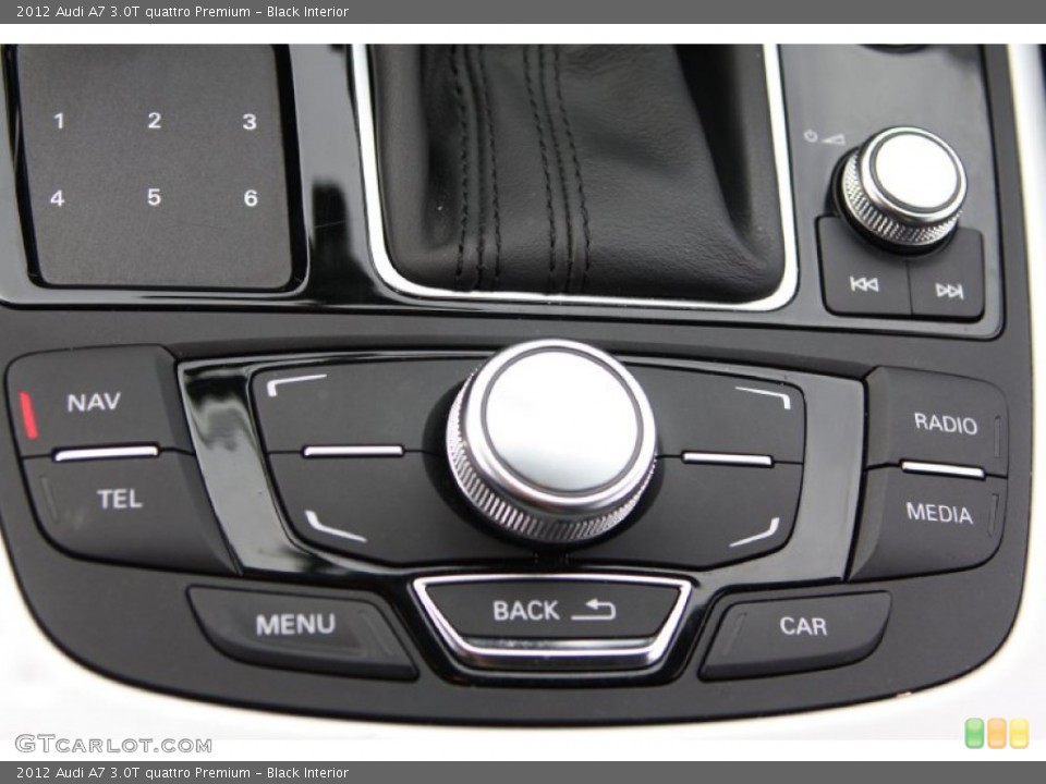 Black Interior Controls for the 2012 Audi A7 3.0T quattro Premium #72332789