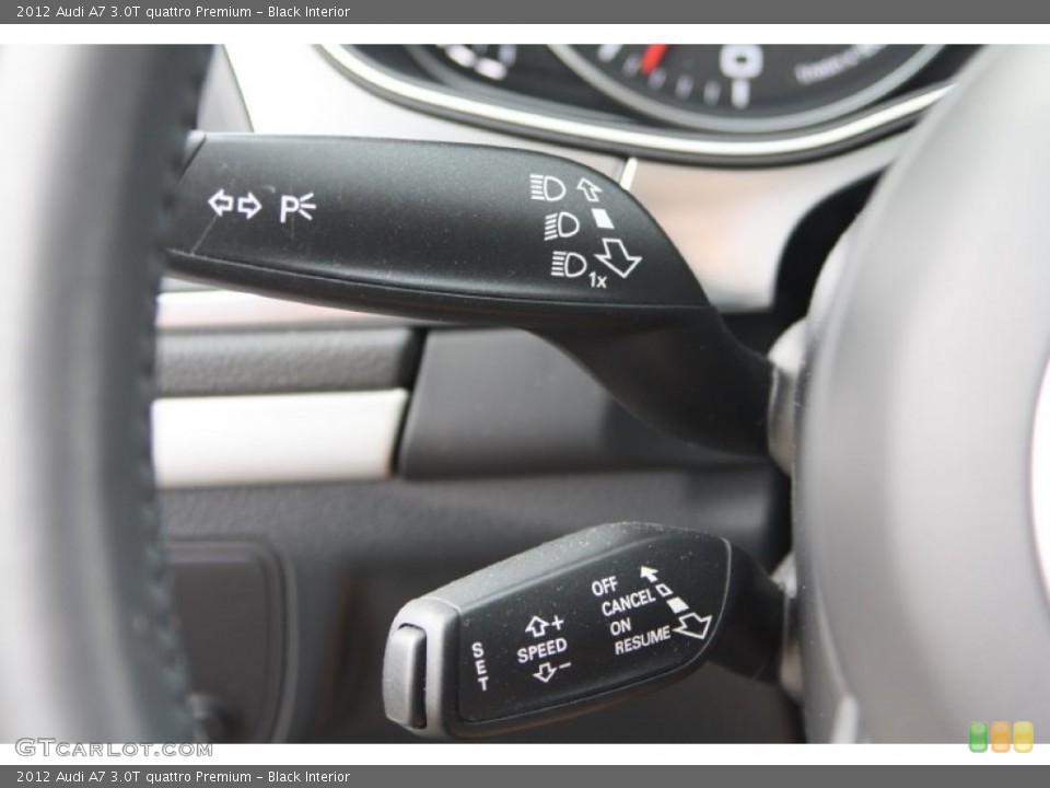 Black Interior Controls for the 2012 Audi A7 3.0T quattro Premium #72333074