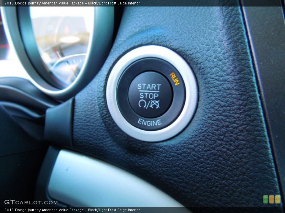 Black/Light Frost Beige Interior Controls for the 2013 Dodge Journey American Value Package #72333080
