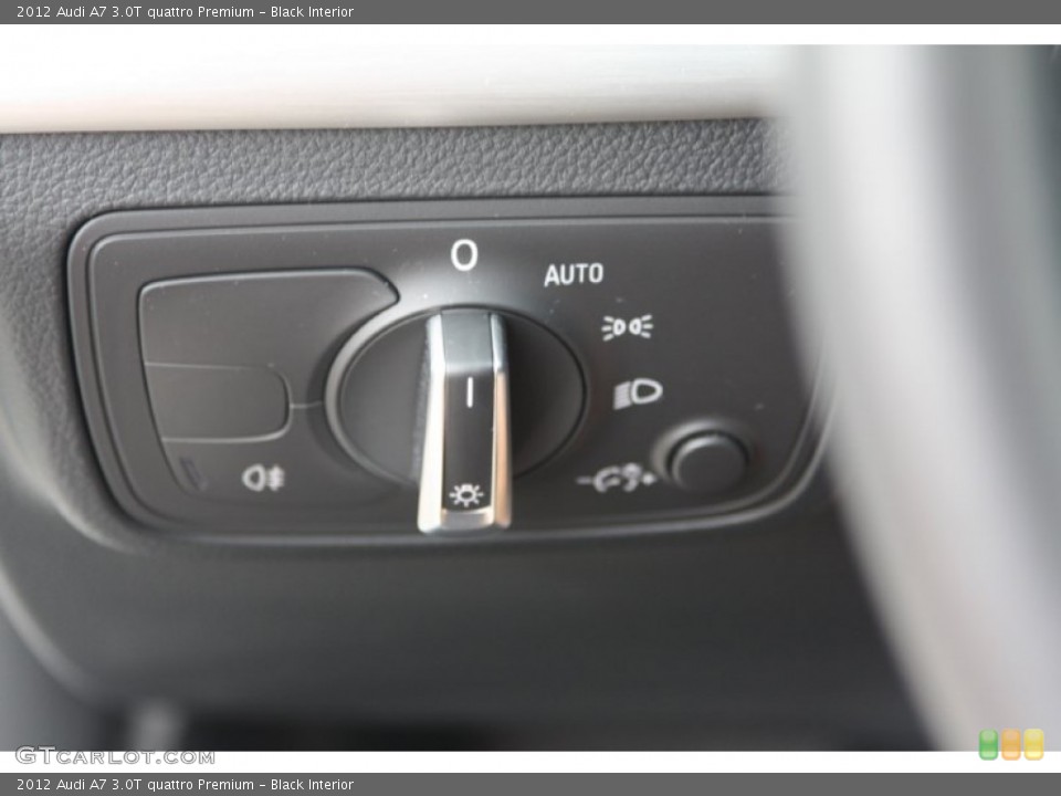 Black Interior Controls for the 2012 Audi A7 3.0T quattro Premium #72333089