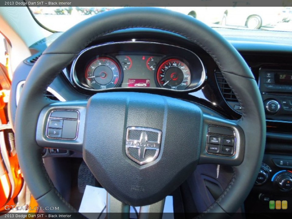 Black Interior Steering Wheel for the 2013 Dodge Dart SXT #72334814