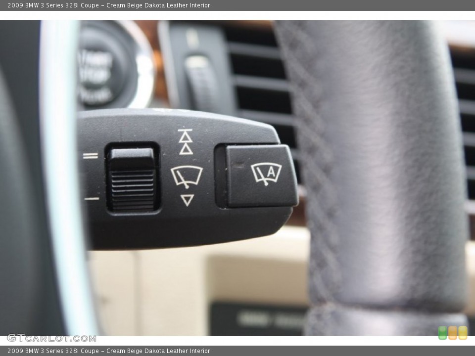 Cream Beige Dakota Leather Interior Controls for the 2009 BMW 3 Series 328i Coupe #72335123