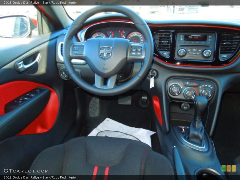 Black/Ruby Red Interior Dashboard for the 2013 Dodge Dart Rallye #72335258