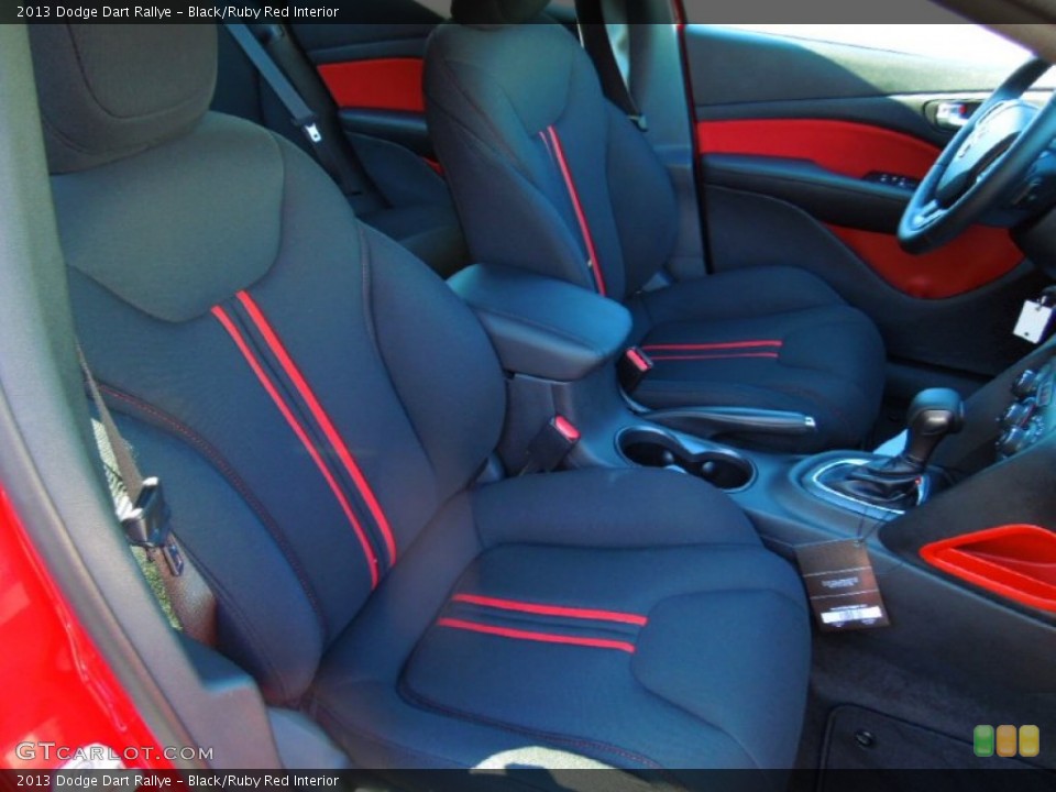 Black/Ruby Red Interior Photo for the 2013 Dodge Dart Rallye #72335324