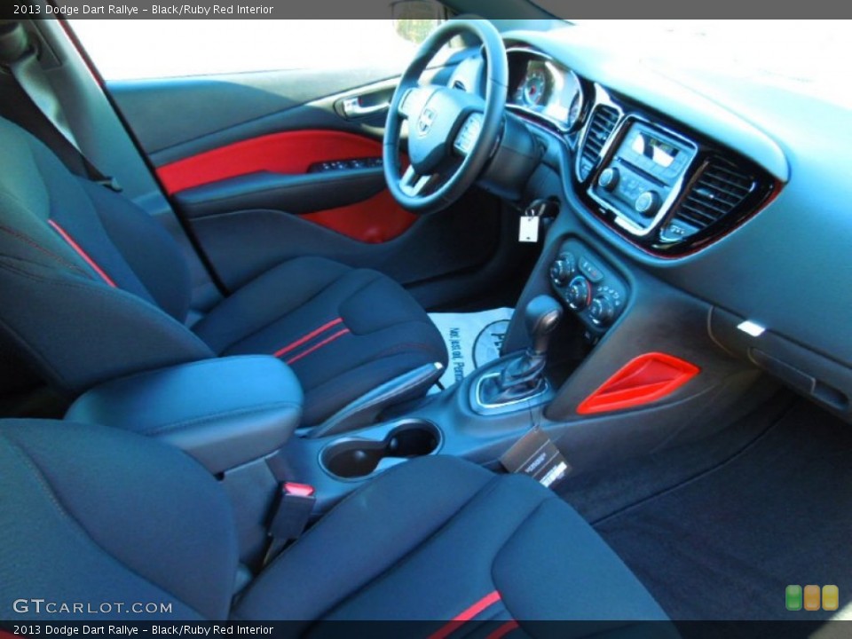 Black/Ruby Red Interior Photo for the 2013 Dodge Dart Rallye #72335339