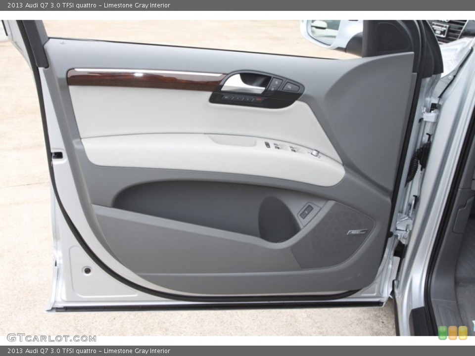 Limestone Gray Interior Door Panel for the 2013 Audi Q7 3.0 TFSI quattro #72335723