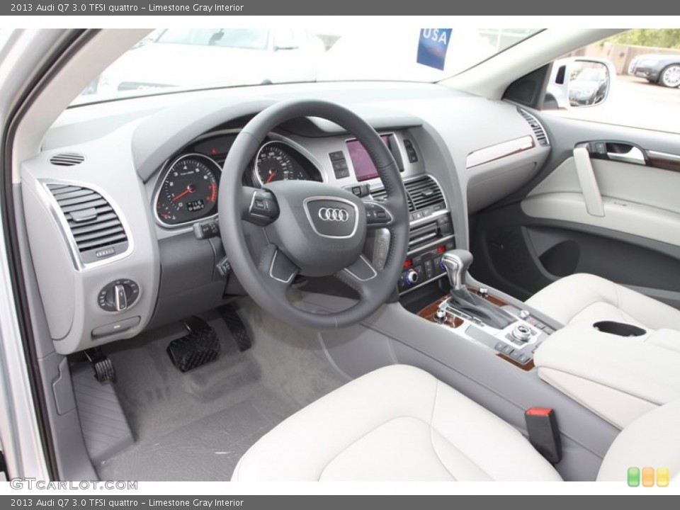 Limestone Gray Interior Prime Interior for the 2013 Audi Q7 3.0 TFSI quattro #72335735