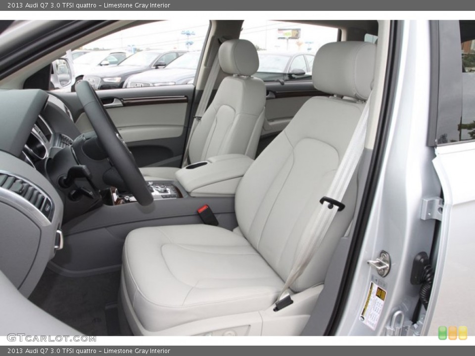 Limestone Gray Interior Front Seat for the 2013 Audi Q7 3.0 TFSI quattro #72335750