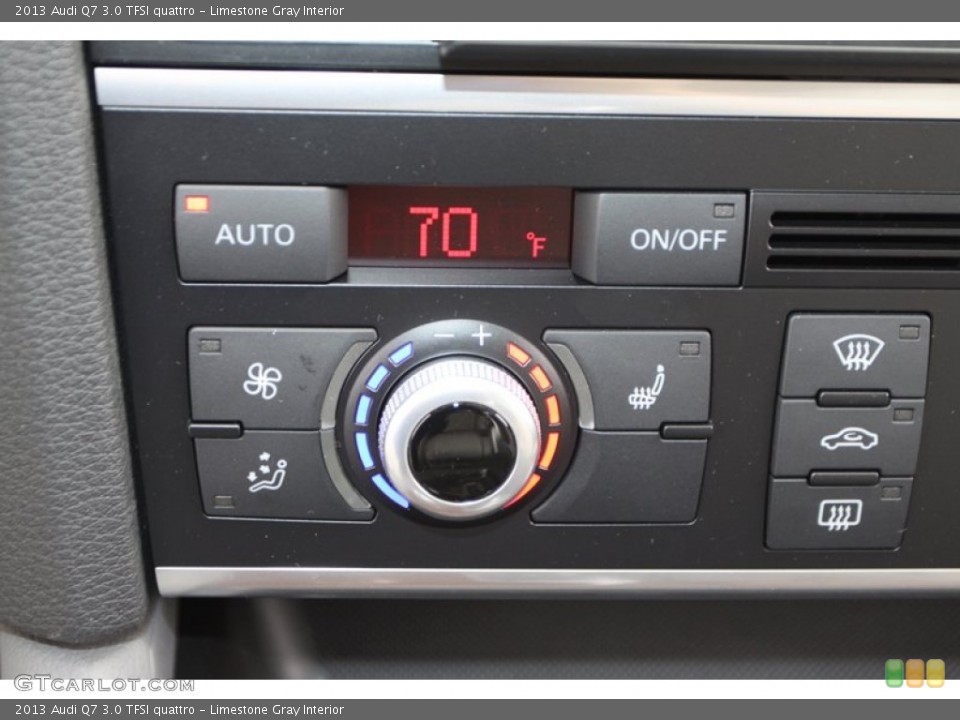 Limestone Gray Interior Controls for the 2013 Audi Q7 3.0 TFSI quattro #72335846