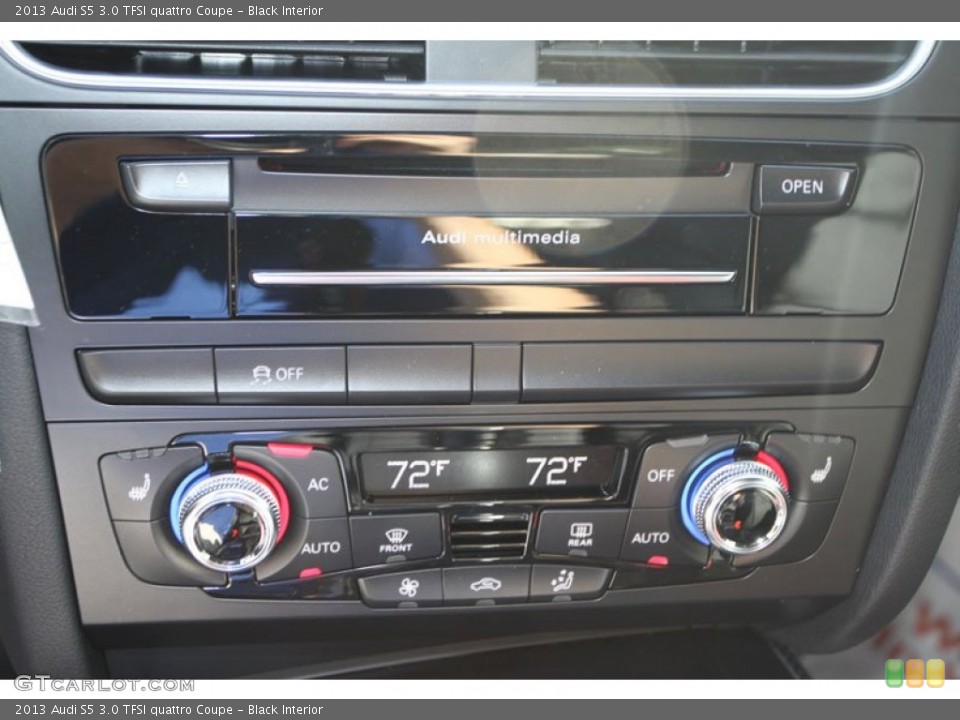 Black Interior Controls for the 2013 Audi S5 3.0 TFSI quattro Coupe #72336155