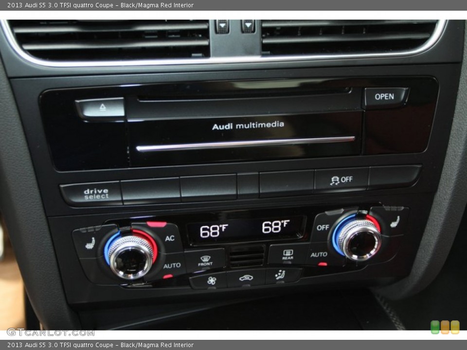 Black/Magma Red Interior Controls for the 2013 Audi S5 3.0 TFSI quattro Coupe #72336512
