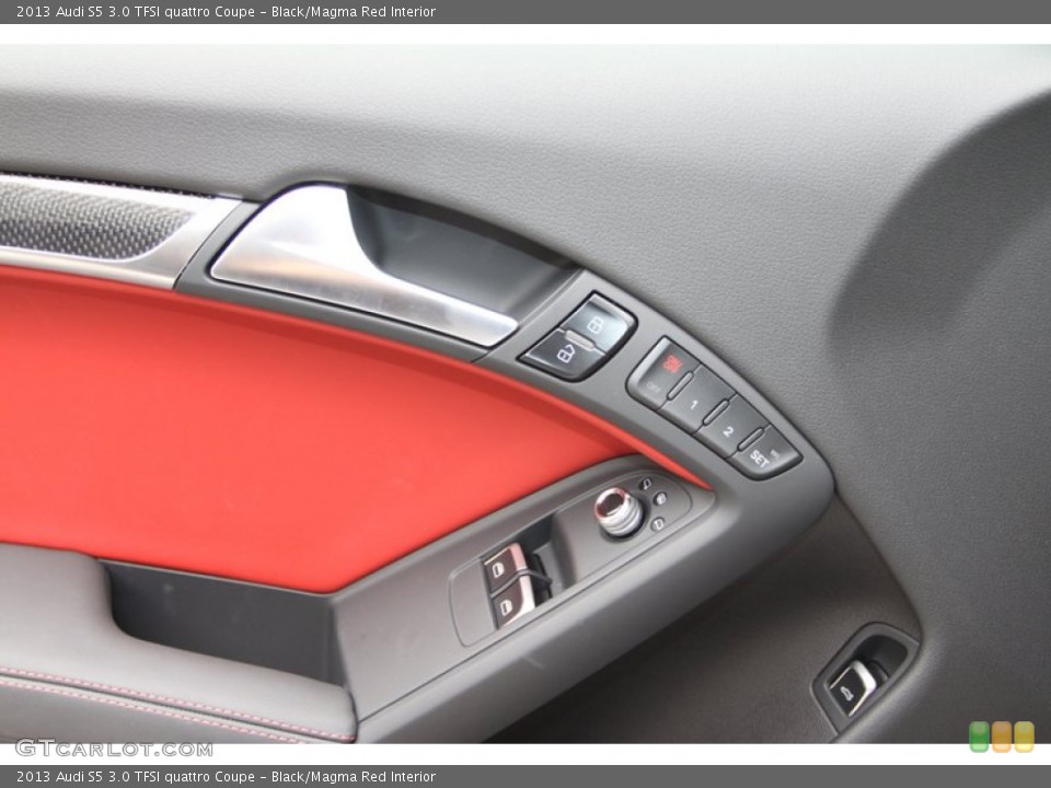 Black/Magma Red Interior Controls for the 2013 Audi S5 3.0 TFSI quattro Coupe #72336593