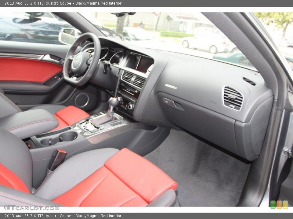 Black/Magma Red Interior Dashboard for the 2013 Audi S5 3.0 TFSI quattro Coupe #72336650