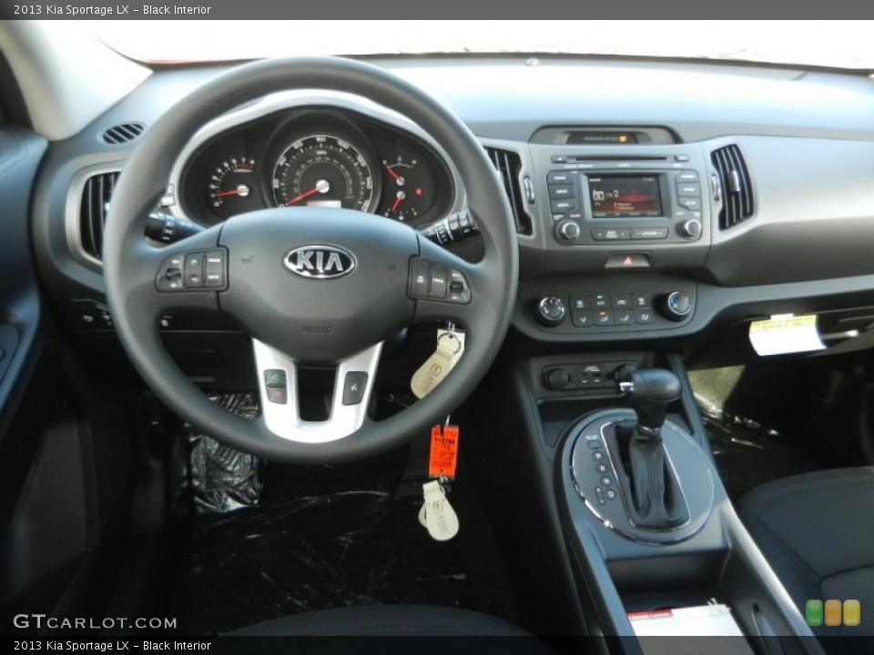 Black Interior Dashboard for the 2013 Kia Sportage LX #72336656