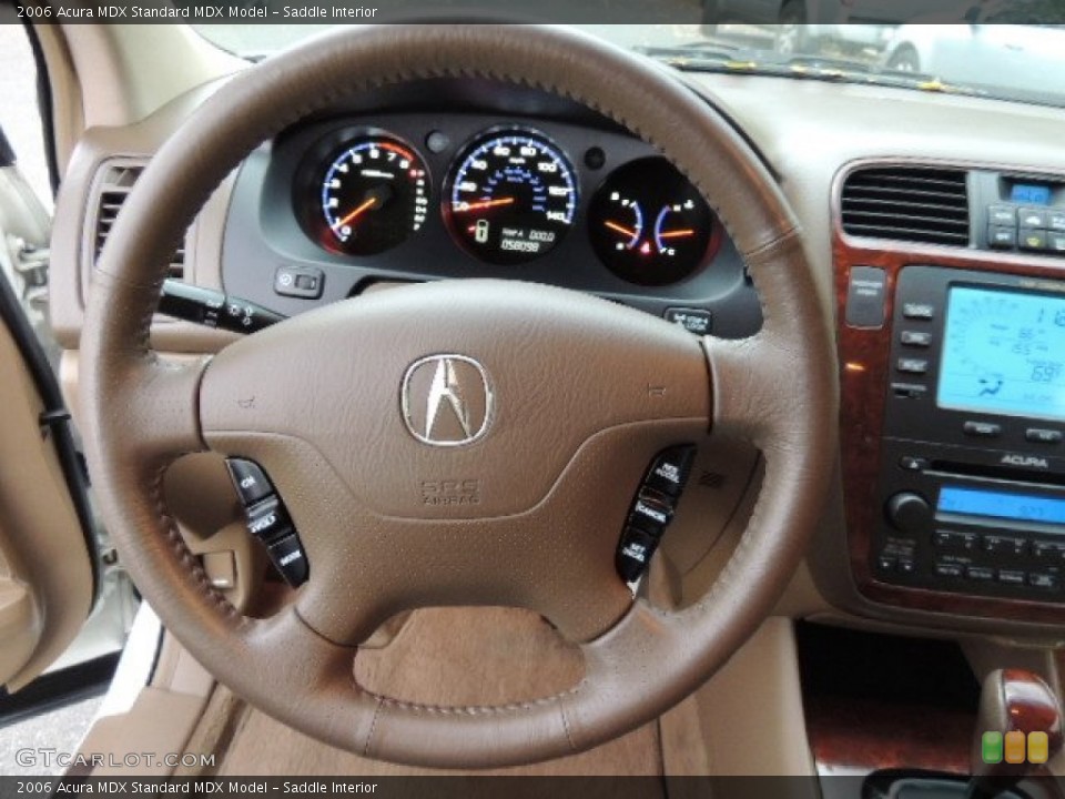 Saddle Interior Steering Wheel for the 2006 Acura MDX  #72338372