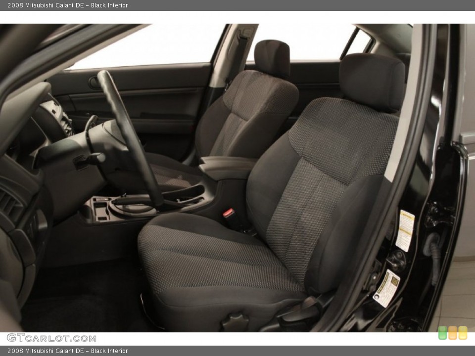 Black Interior Front Seat for the 2008 Mitsubishi Galant DE #72343941