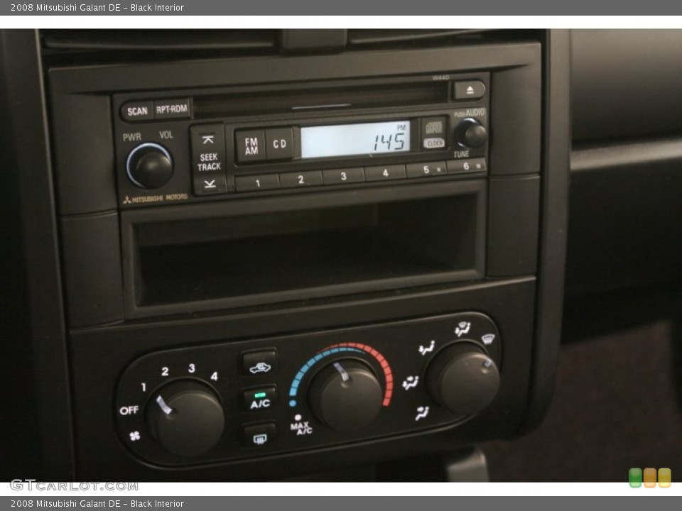 Black Interior Audio System for the 2008 Mitsubishi Galant DE #72343962