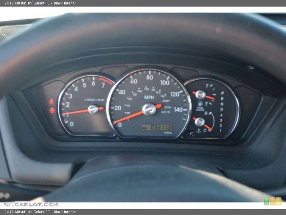 Black Interior Gauges for the 2012 Mitsubishi Galant FE #72344599