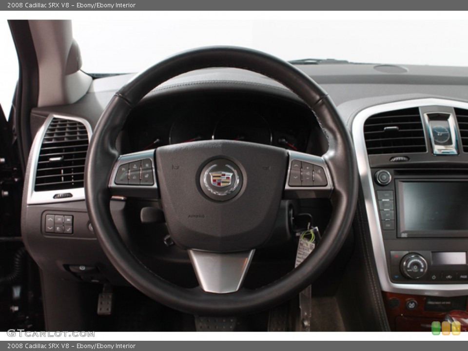 Ebony/Ebony Interior Steering Wheel for the 2008 Cadillac SRX V8 #72349836