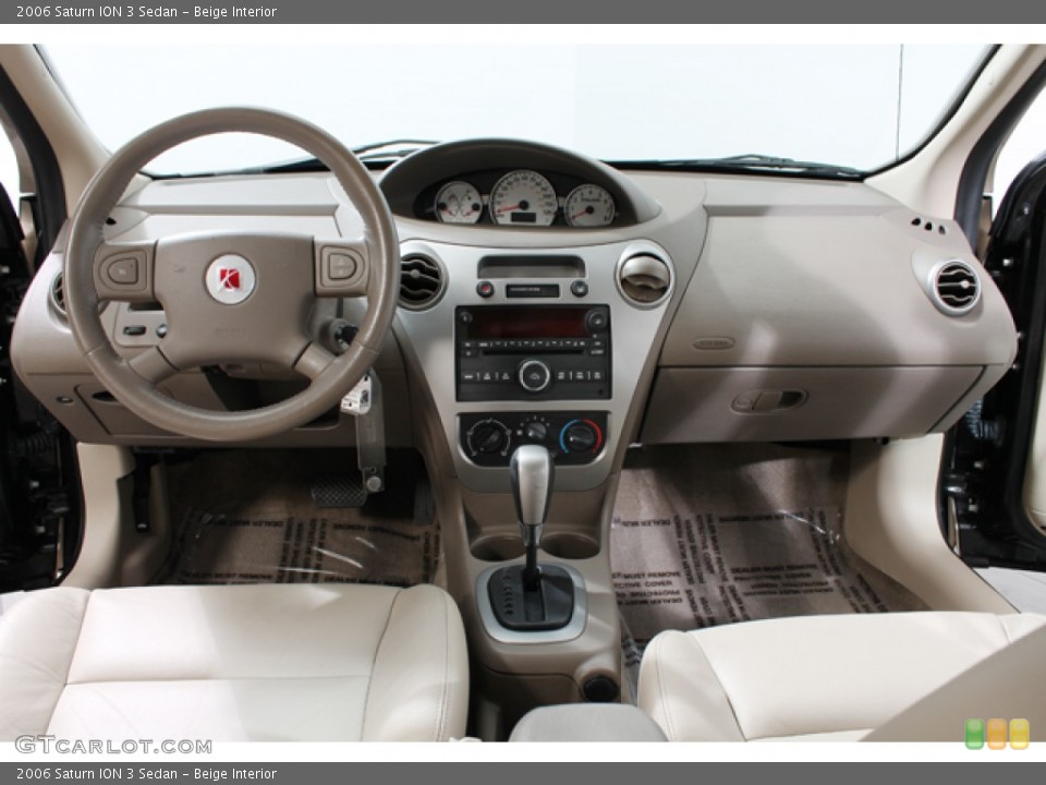Beige Interior Dashboard for the 2006 Saturn ION 3 Sedan #72350697