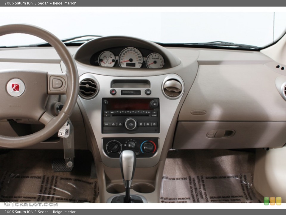 Beige Interior Dashboard for the 2006 Saturn ION 3 Sedan #72350766