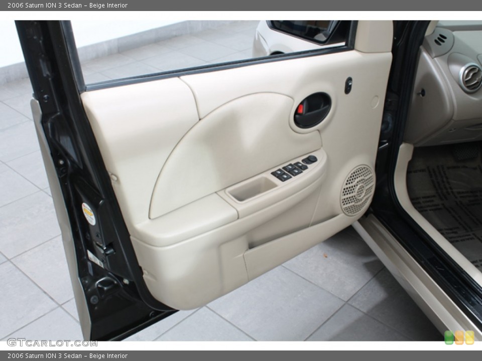 Beige Interior Door Panel for the 2006 Saturn ION 3 Sedan #72350943