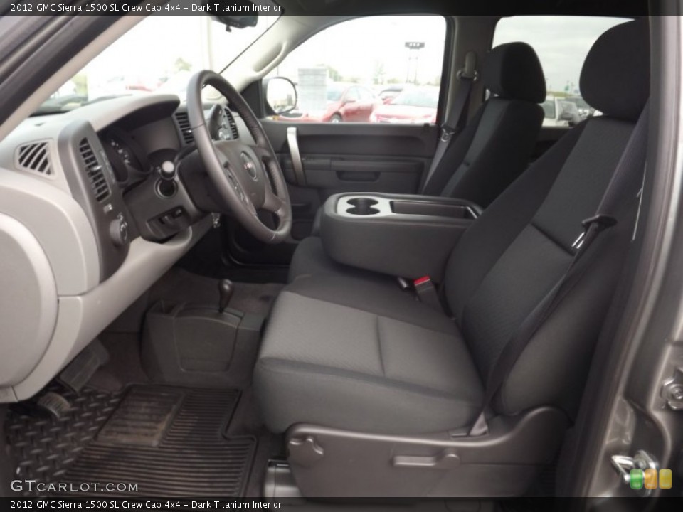 Dark Titanium Interior Front Seat for the 2012 GMC Sierra 1500 SL Crew Cab 4x4 #72350961