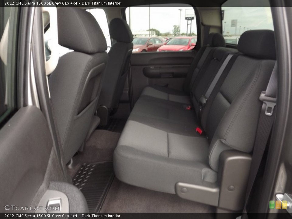Dark Titanium Interior Rear Seat for the 2012 GMC Sierra 1500 SL Crew Cab 4x4 #72351027