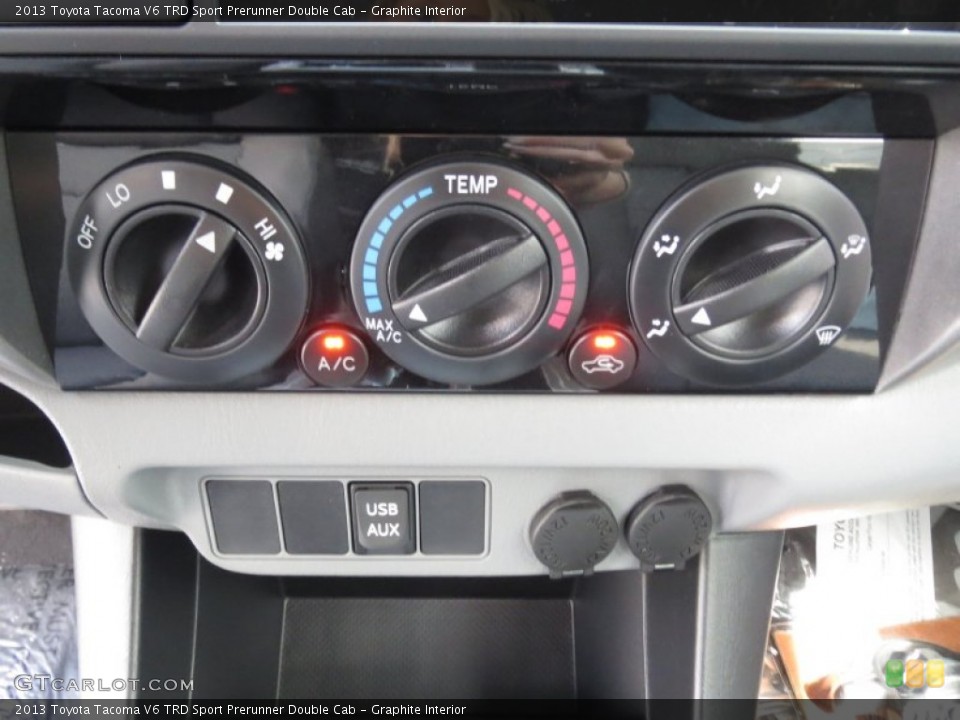 Graphite Interior Controls for the 2013 Toyota Tacoma V6 TRD Sport Prerunner Double Cab #72351228